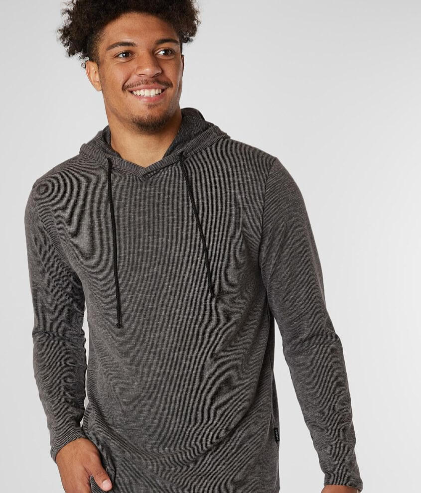 Nova Industries Ribbed Drop Tail Hem Hoodie - Men's Sweatshirts in ...