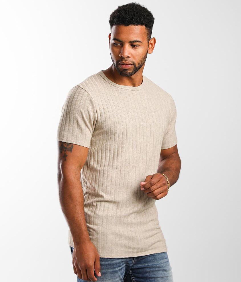 Nova Industries Wide Ribbed Hacci T-Shirt front view