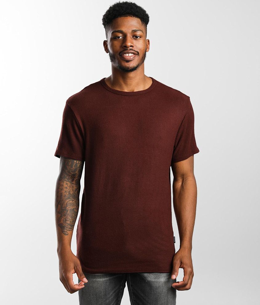 Nova Industries Brushed Rib Knit T-Shirt - Men's T-Shirts in Dark