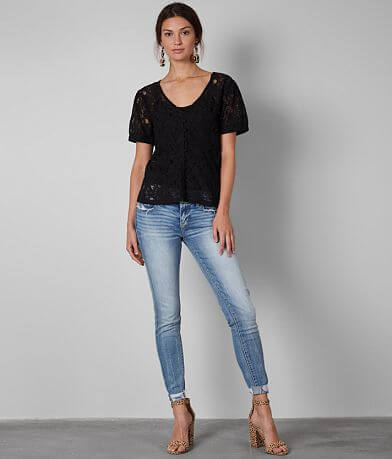 Buckle Black Lace Blouse misc detail 1 view