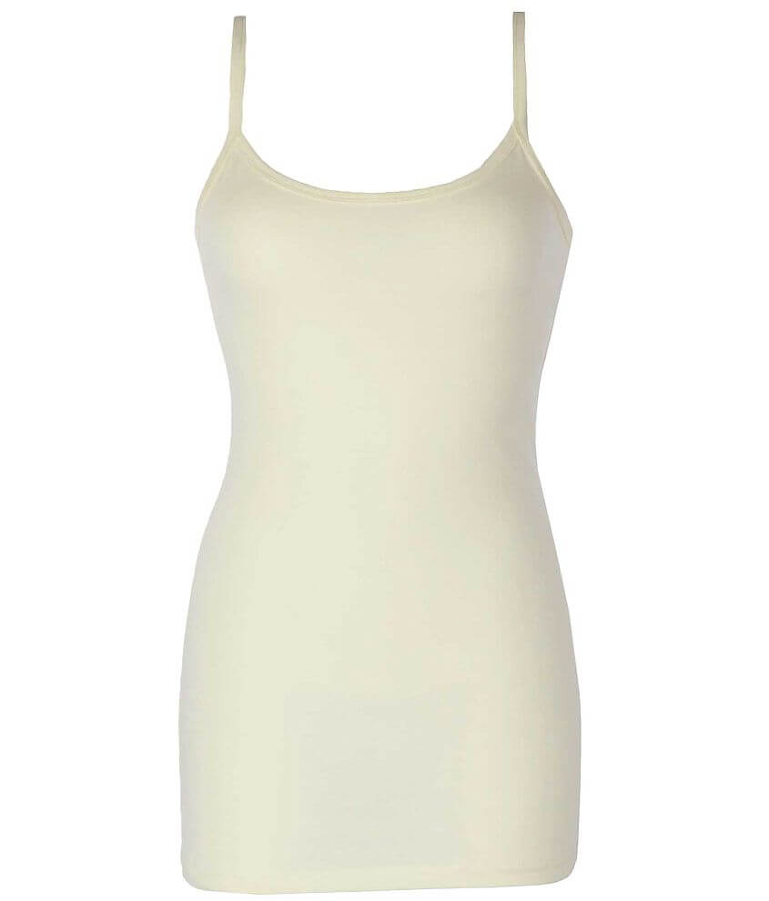 BKE Super Long Strappy Tank Top front view