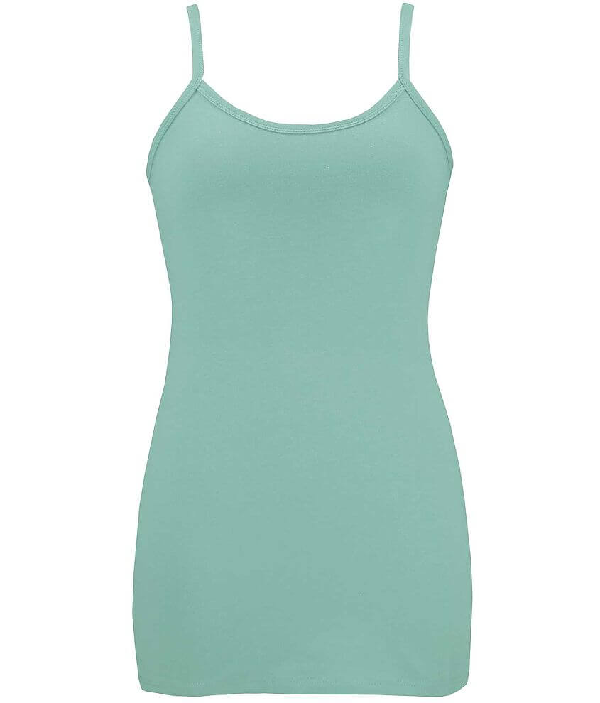 BKE Super Long Strappy Tank Top front view