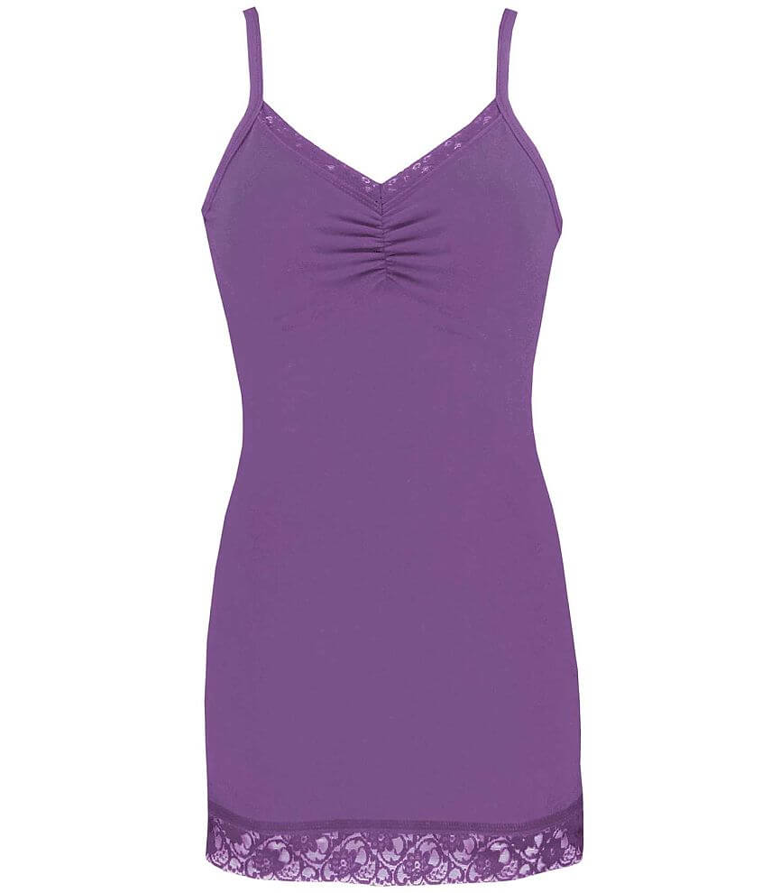 BKE Lace Trim Tank Top front view