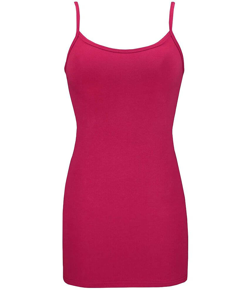 BKE Long Strappy Tank Top - Women's Tank Tops in Flashy Fuchsia | Buckle