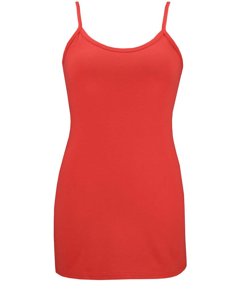 BKE Long Strappy Tank Top front view