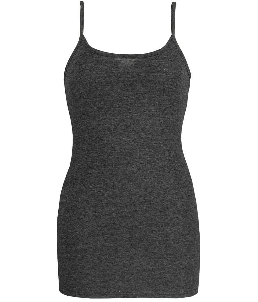 BKE Long Strappy Tank Top - Women's Tank Tops in Charcoal Htr Grey | Buckle