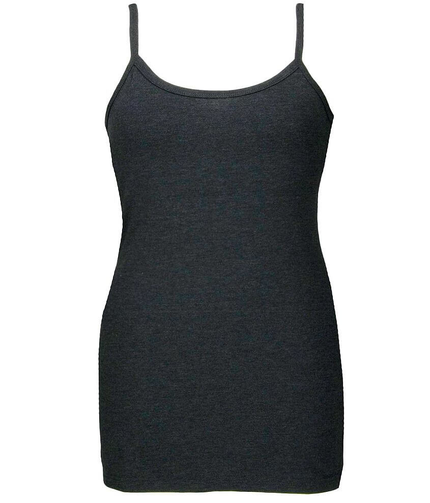 BKE Long Heather Strappy Tank front view