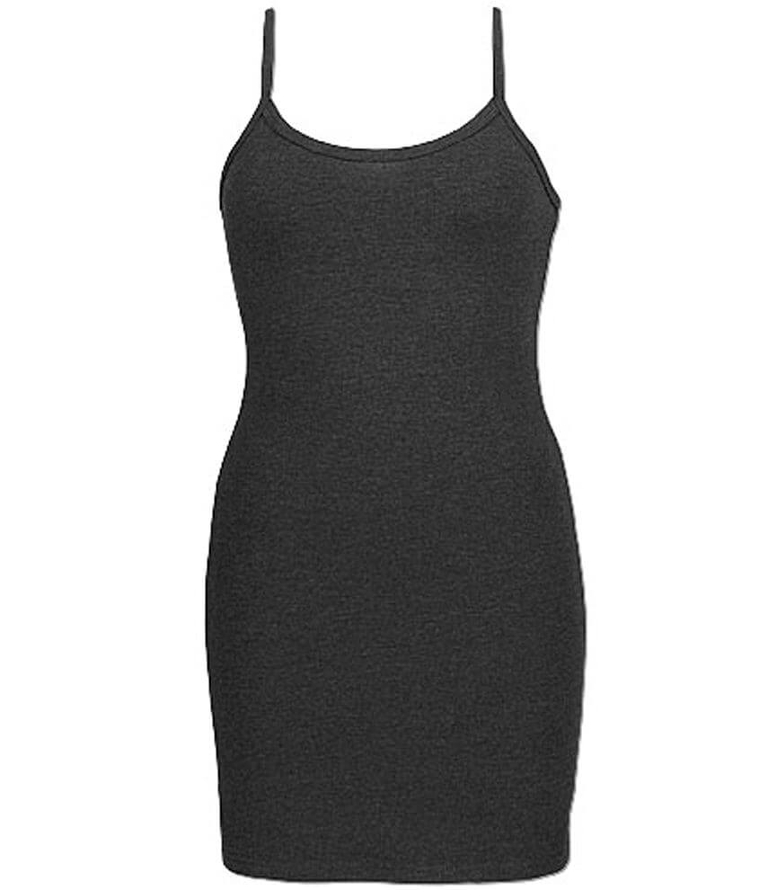 BKE Extra Long & Lean Tank Top Women's Tank Tops in Dark Charcoal