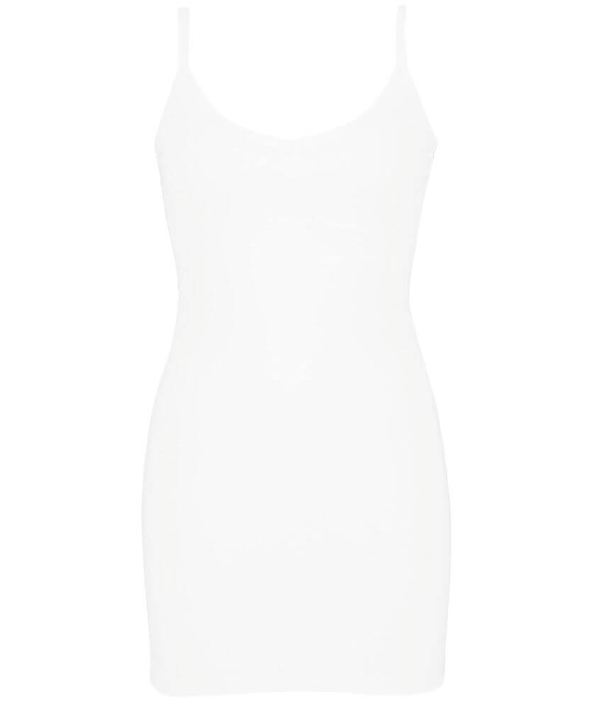 BKE core V-Neck Extra Long & Lean Tank Top front view