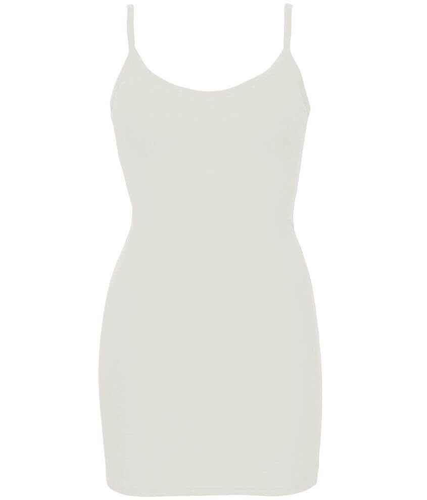 BKE Extra Long & Lean V-Neck Tank Top front view