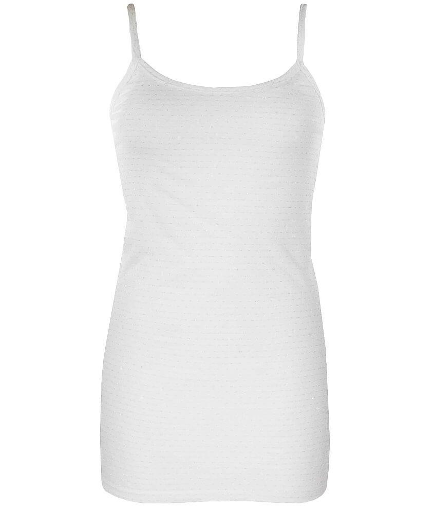 BKE Pointelle Strappy Tank Top front view