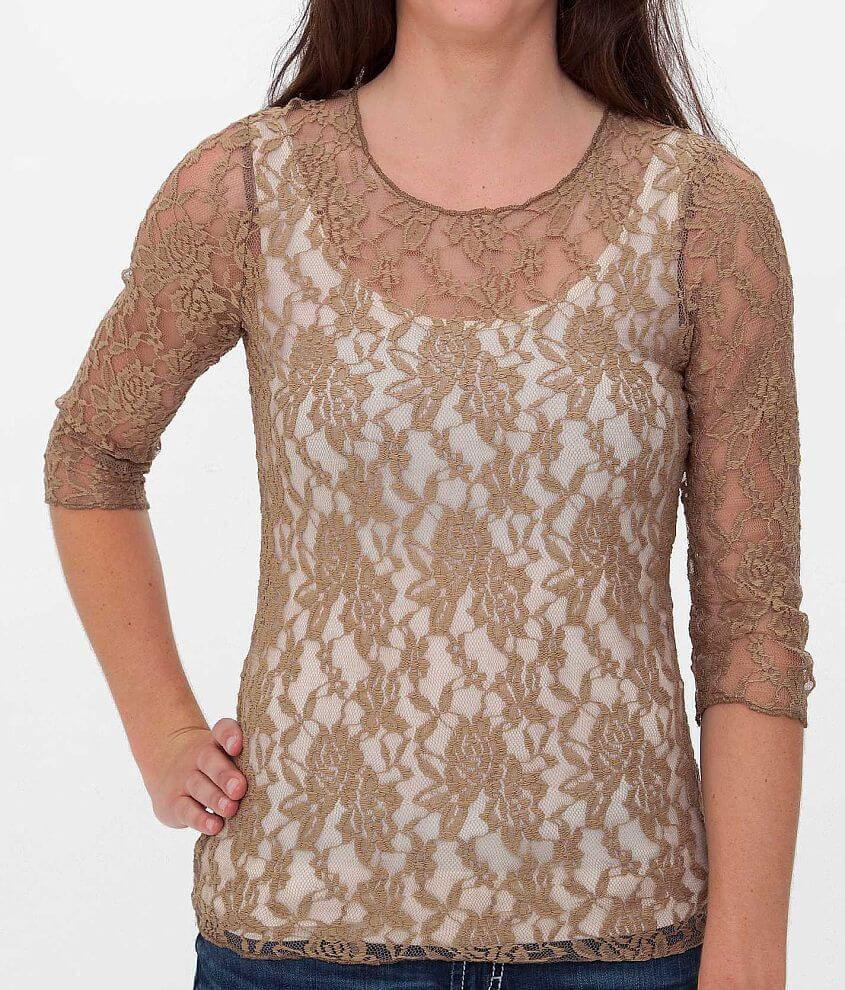 BKE Lace Top front view