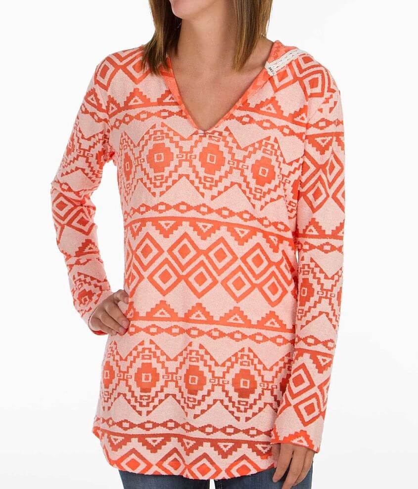 BKE lounge Southwest Tunic Top front view