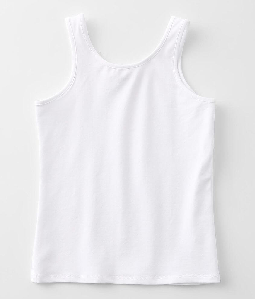 Simple Girl White Tank Top