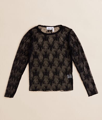 Willow & Root Girls - Lace Layering Top front view