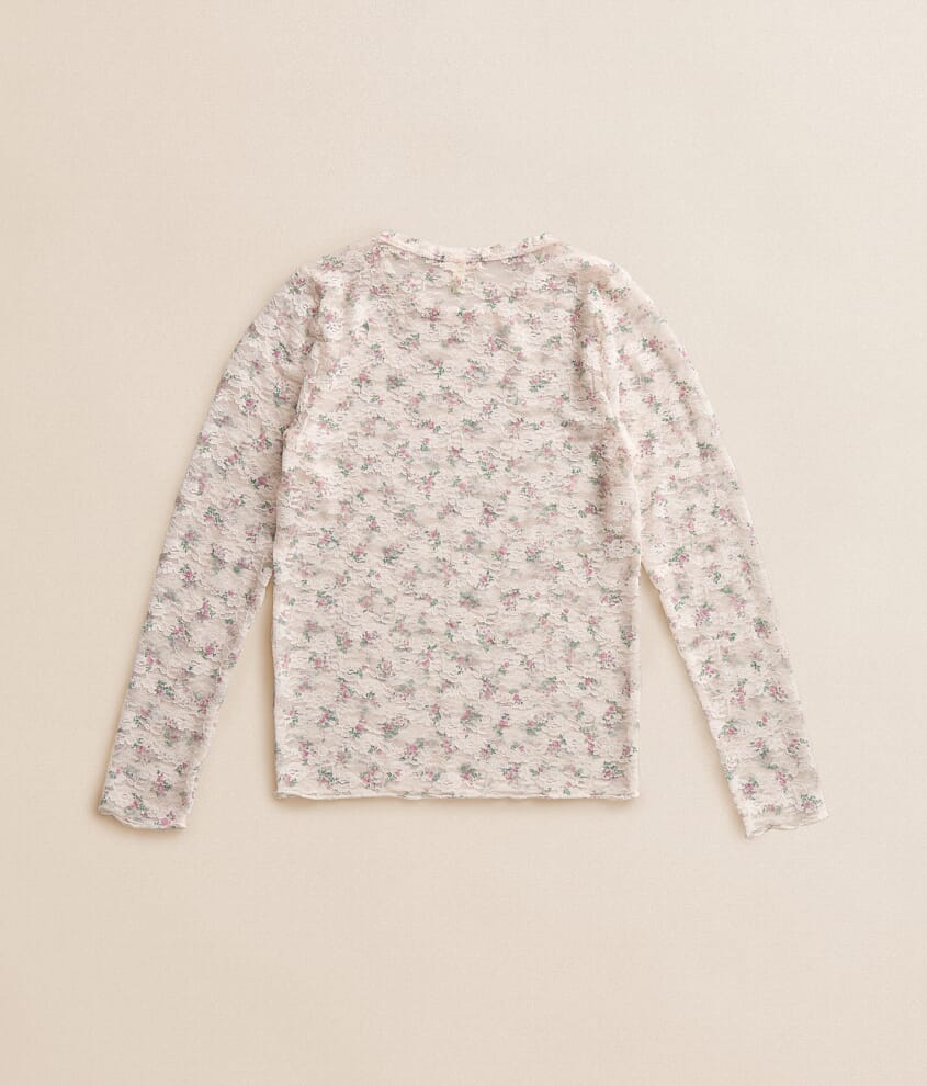 Girls - Floral Lace Top