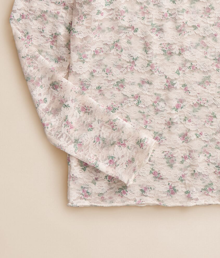 Girls - Floral Lace Top