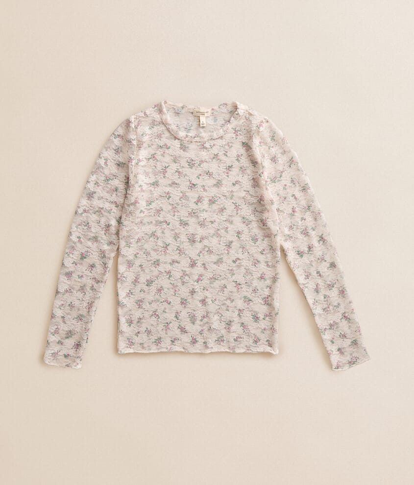 Girls - Floral Lace Top