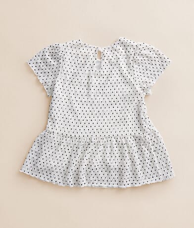 Girls - Polka Dot Peplum Top thumbnail 2