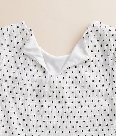 Girls - Polka Dot Peplum Top thumbnail 3