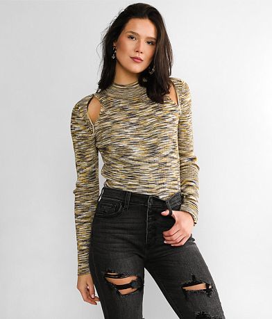 Gilded Intent Marled Sweater front view