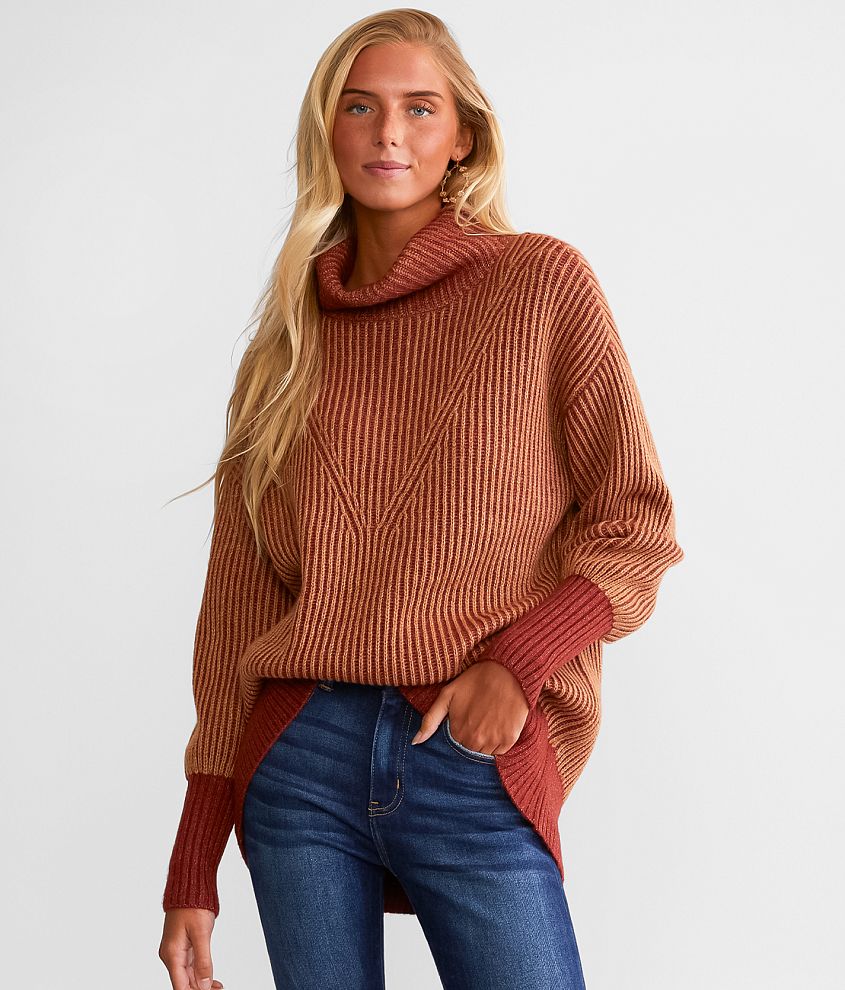 Daytrip Turtleneck Sweater - Women's Sweaters in Brown | Buckle
