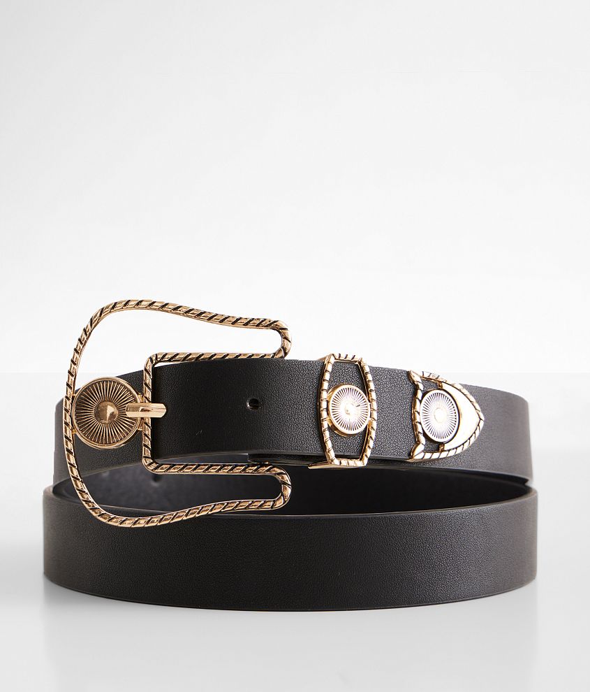 Womens black hotsell western belt