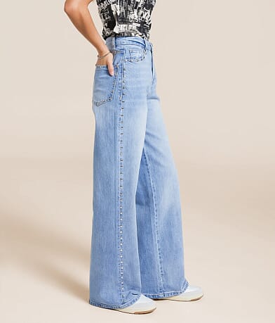 Habitual Gemma Wide Leg Studded Stretch Jean FULL_RIGHT_SIDE
