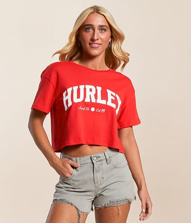 Hurley Surf Hooky Cropped T-Shirt front view