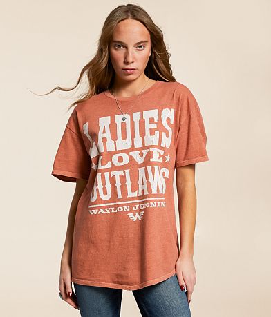 MANHEAD Waylon Jennings Outlaw T-Shirt FULL_RIGHT_SIDE