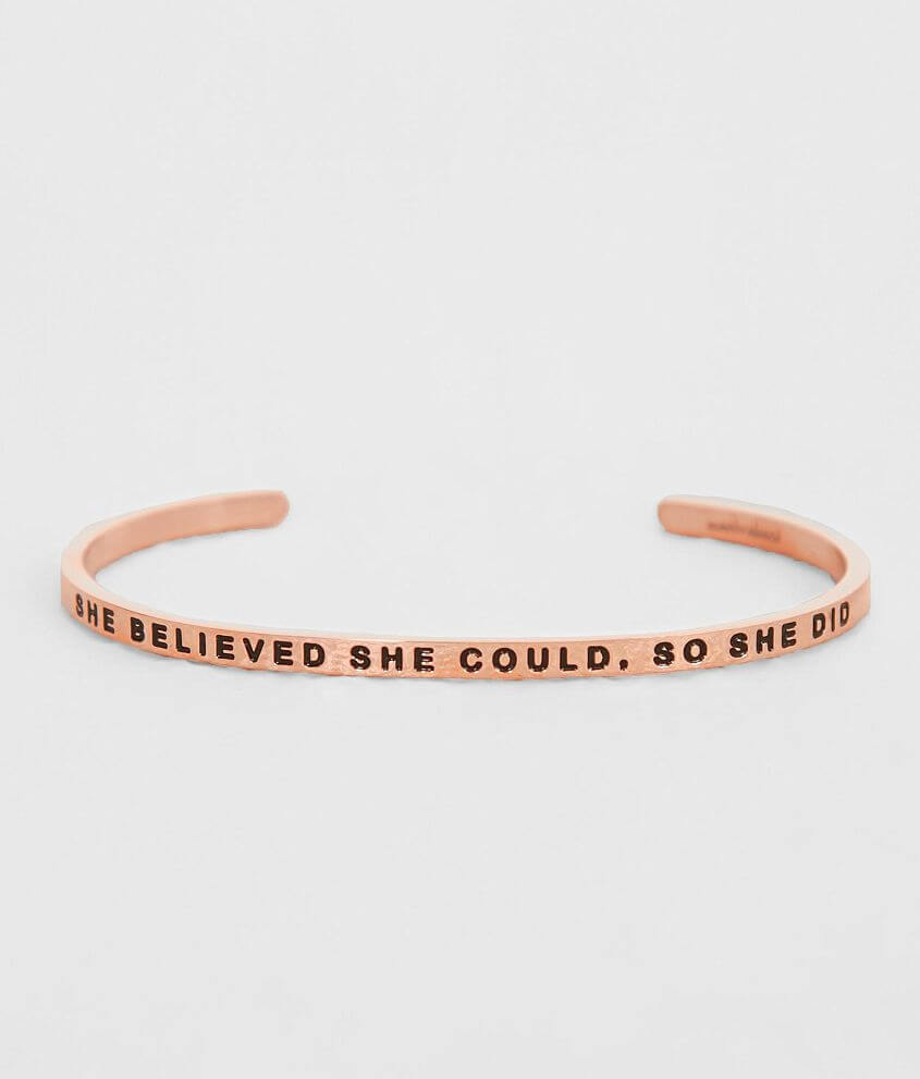 MantraBand&#174; She Believed She Could Bracelet front view