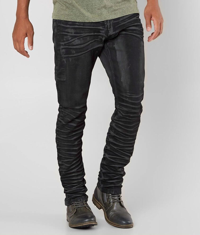 Coated Skinny Stretch Jean - Men's Jeans in Coated Black | Buckle