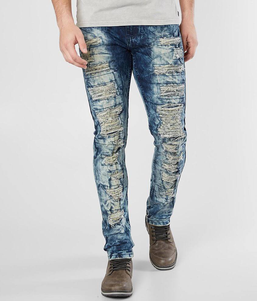 R.sole Destructed Skinny Stretch Jean front view
