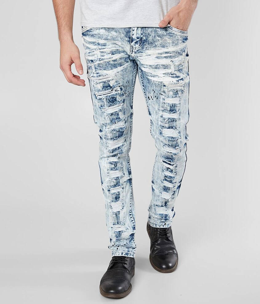 Men's Skinny Stretch All Over Rip Jean