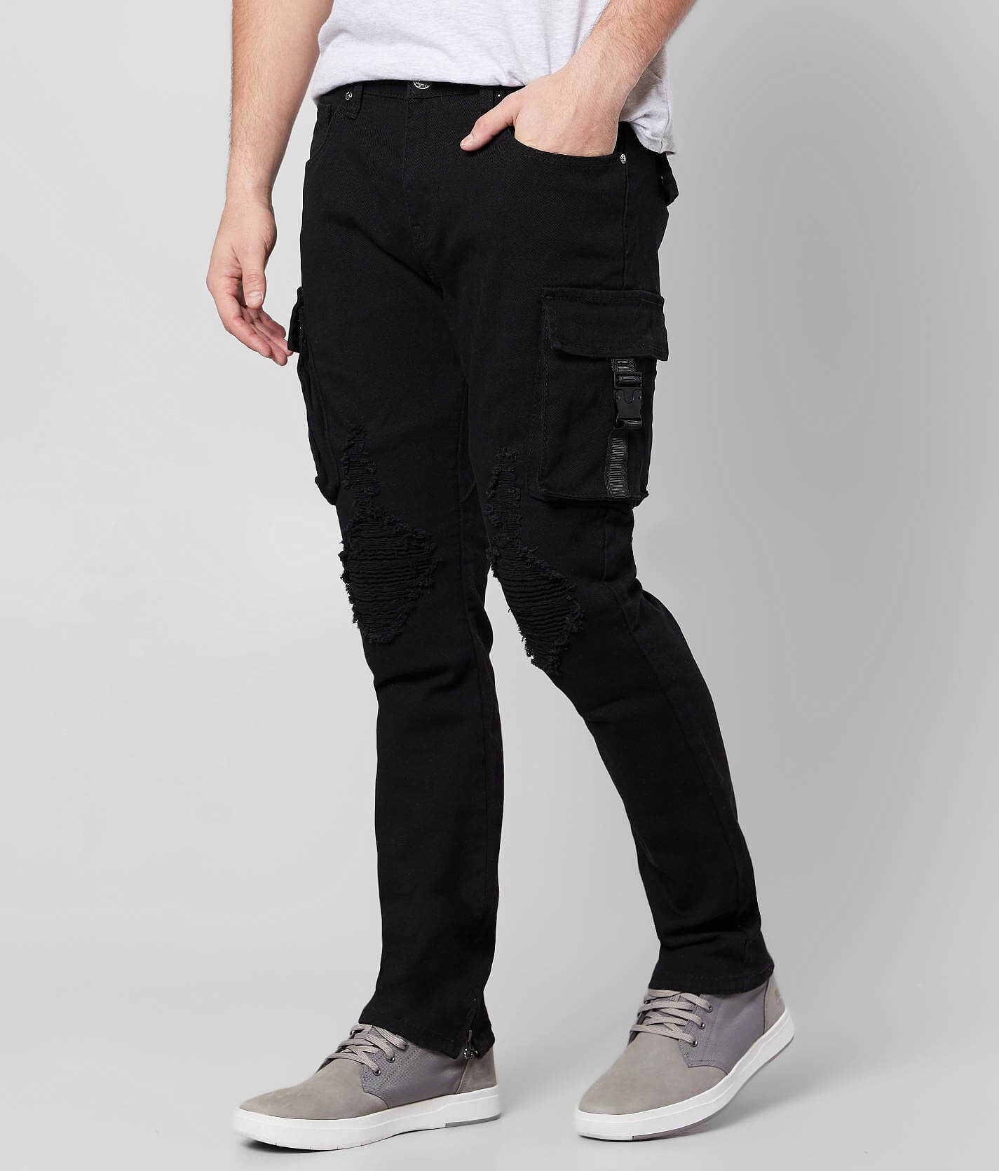 cargo stretch jeans