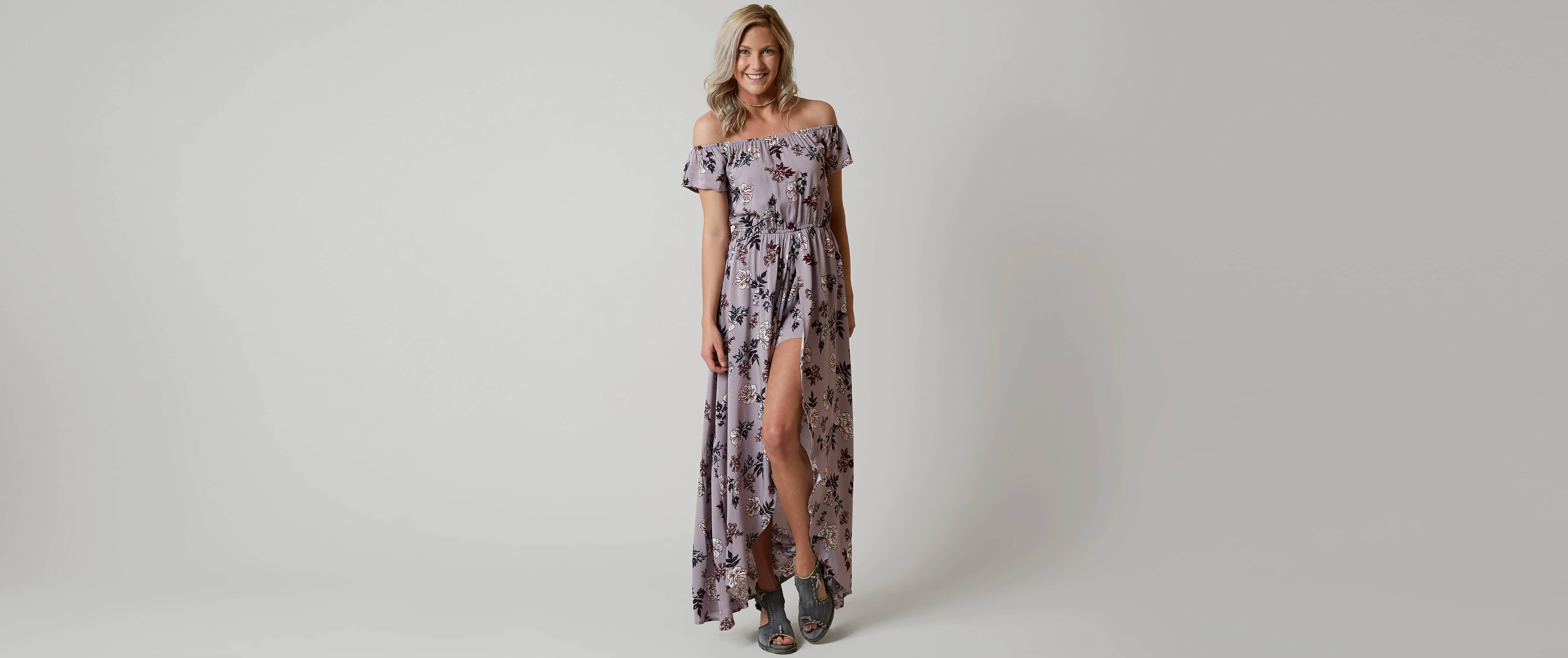 floral maxi romper