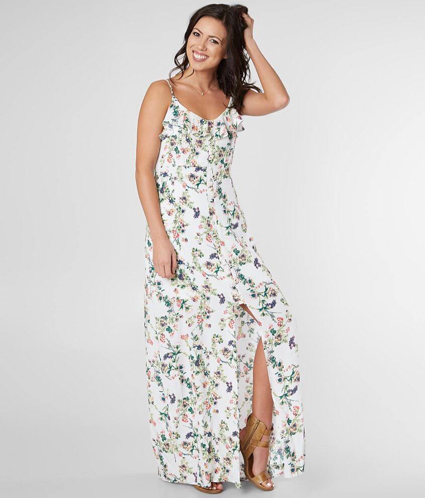 Daytrip Floral Print Maxi Dress - Women's Dresses in White | Buckle