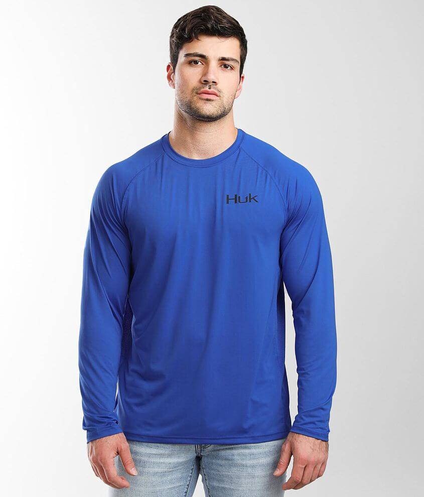 Huk'd Up Pursuit Long Sleeve Tee-Deep Cobalt