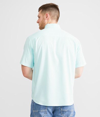 Huk Tide Point Break Performance Stretch Shirt back view