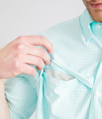 Huk Tide Point Break Performance Stretch Shirt misc detail 3 view