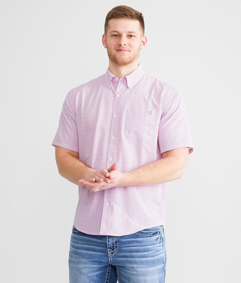 Huk Button-Front Button-Front Shirts for Men