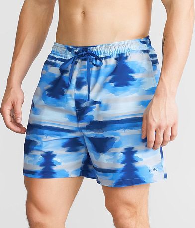 Huk Suncast Volley Stretch Swim Trunks front view