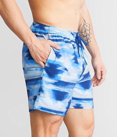 Huk Suncast Volley Stretch Swim Trunks full left side view