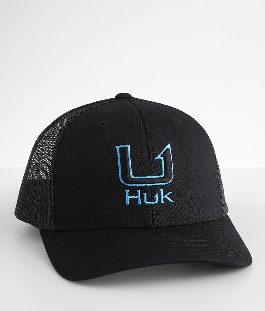 Huk Barb U Trucker Hat - Black