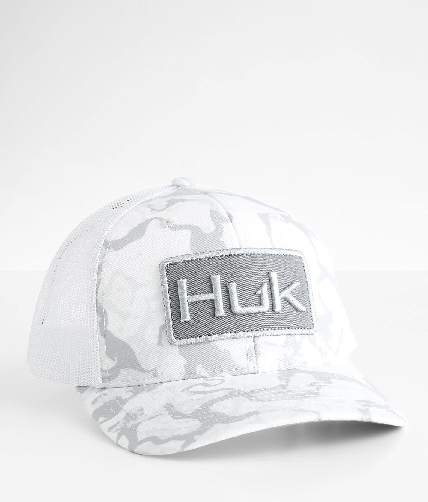 Men's Black Huk & Bars Trucker Cap by Huk at Fleet Farm