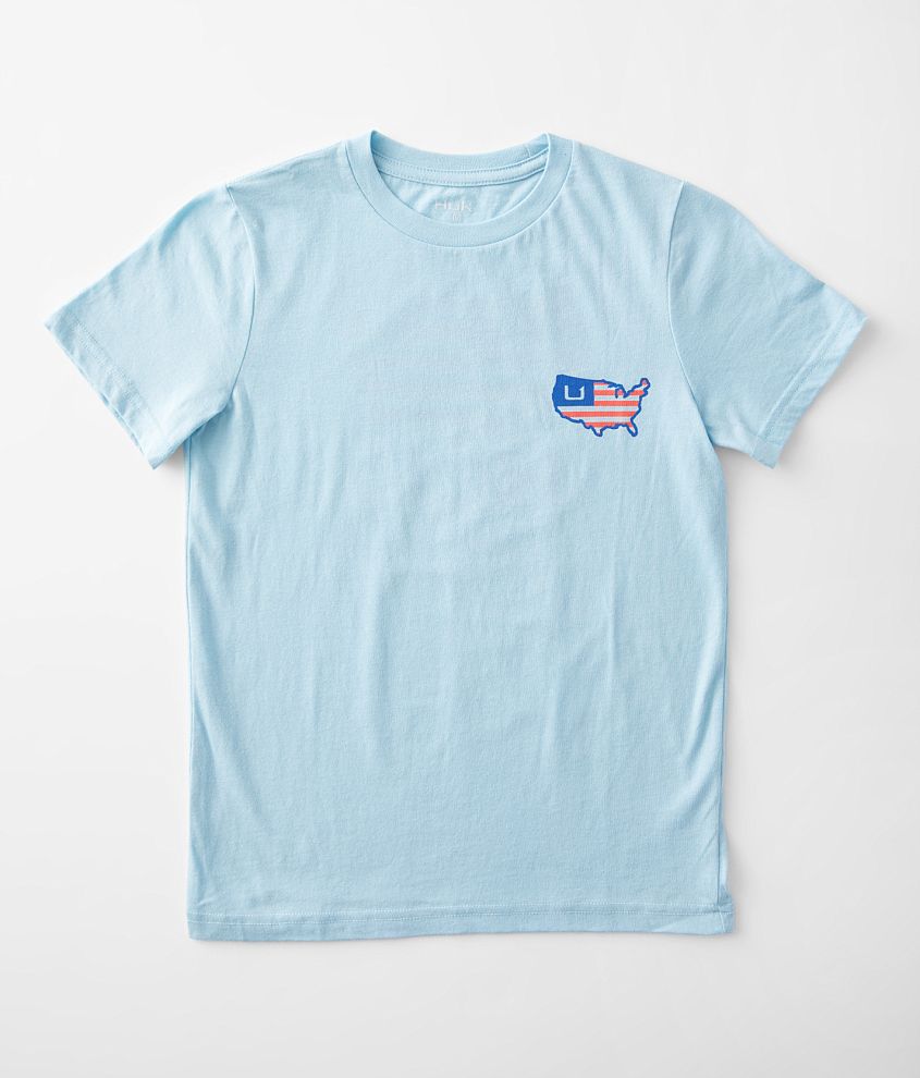 T-shirt American Fighter Edgeworth Per Ragazzi – Blu, 100% Cotone, Stile Streetwear