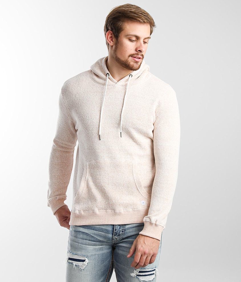 Departwest Textured Knit Hooded Sweatshirt front view