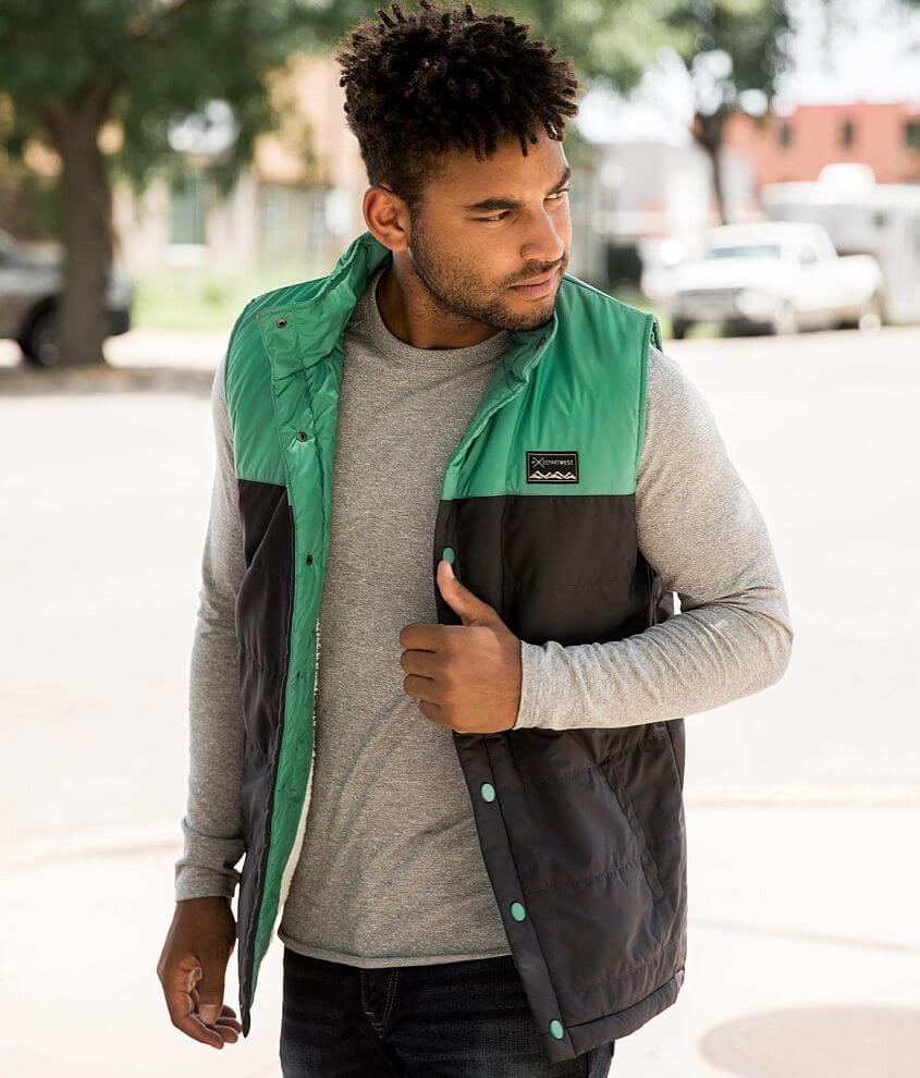 Green Puffer Puffer Vest Outfit Ideas Men Olive Vest Outfit Outfit