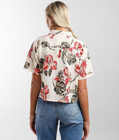 Gilded Intent Floral Camp Shirt BACK