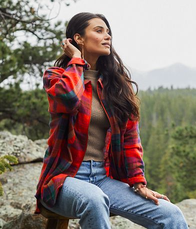 Gilded Intent Plaid Boyfriend Flannel Shirt MISC_DETAIL_3